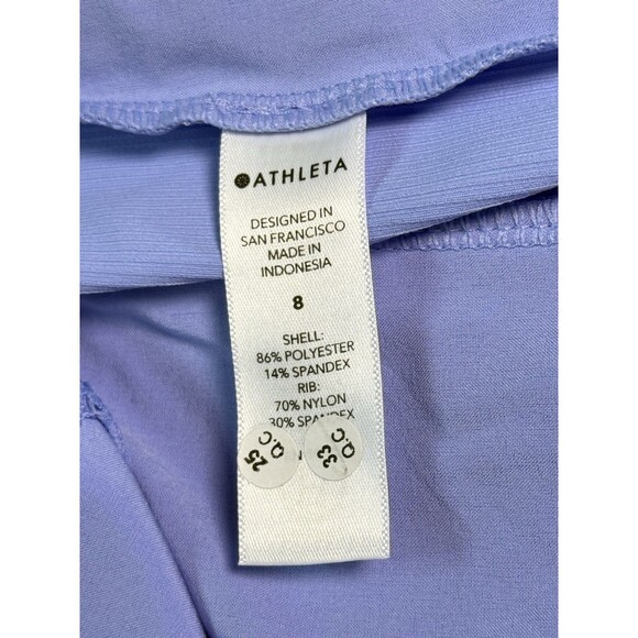 ATHLETA Brooklyn Shorts Size 8 Periwinkle Lightweight Stretch Pockets 4” Inseam - Picture 6 of 10